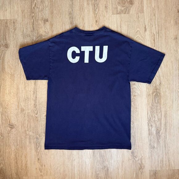 Delta CTU Graphic T-Shirt Counter Terrorist Unit Navy Blue XL 24 TV Show Prop - Picture 2 of 6
